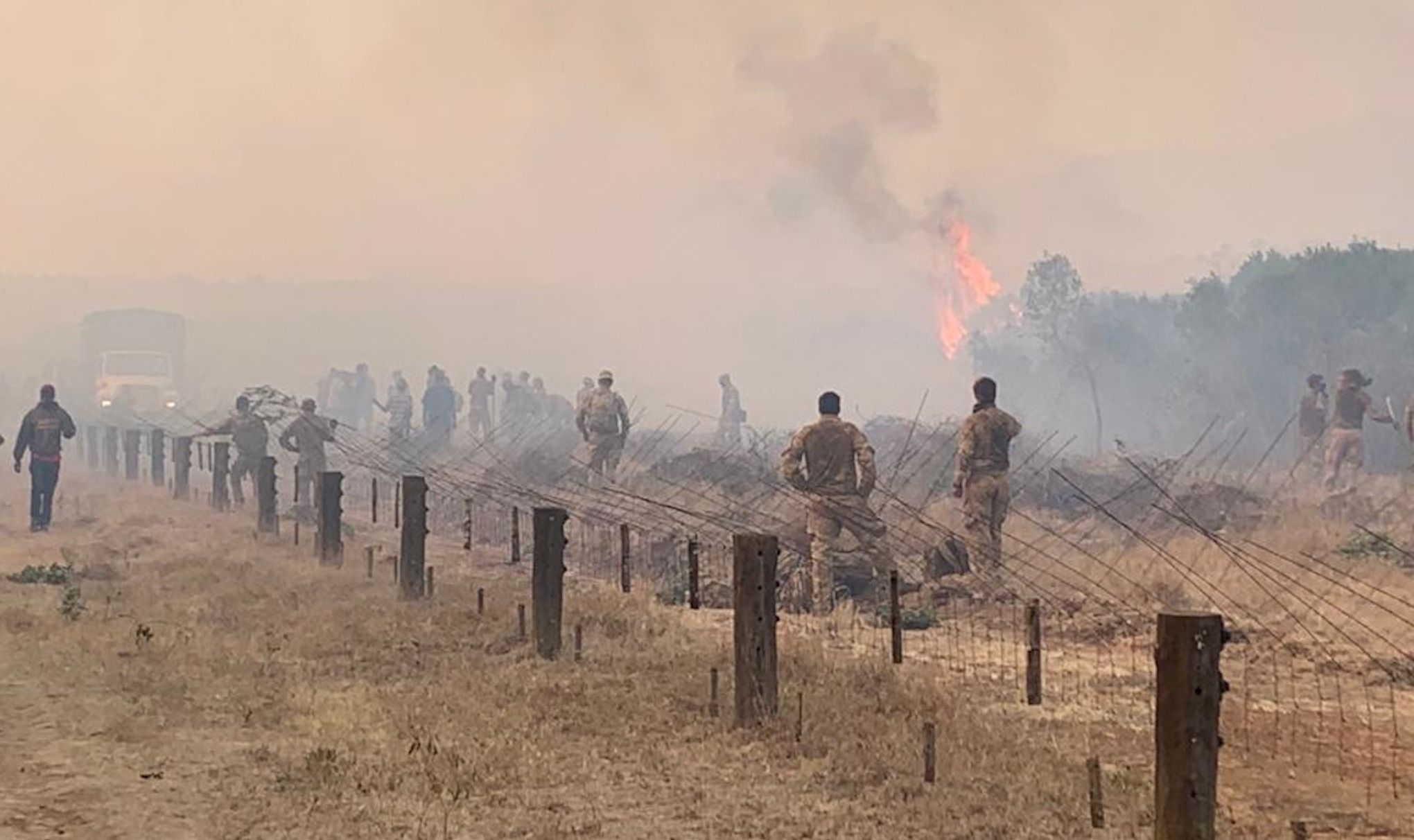 British troops sparked a major fire in Kenya on 23 March 2021 (Photo: MOD)