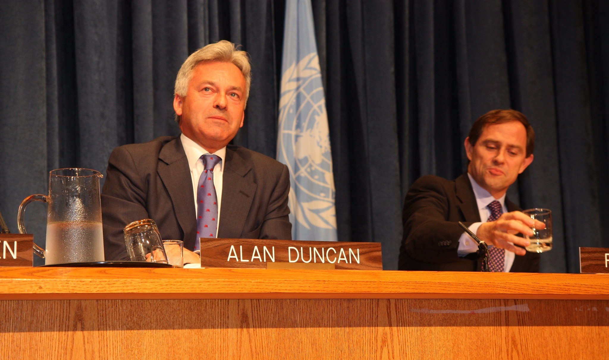 Alan Duncan speaks at the UN in New York in 2010 (Photo: UK government)