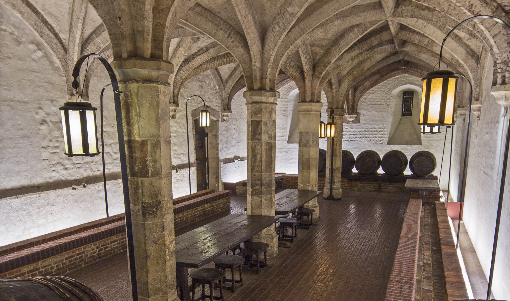 Henry VIII’s wine cellar beneath Whitehall. (Photo: MOD)