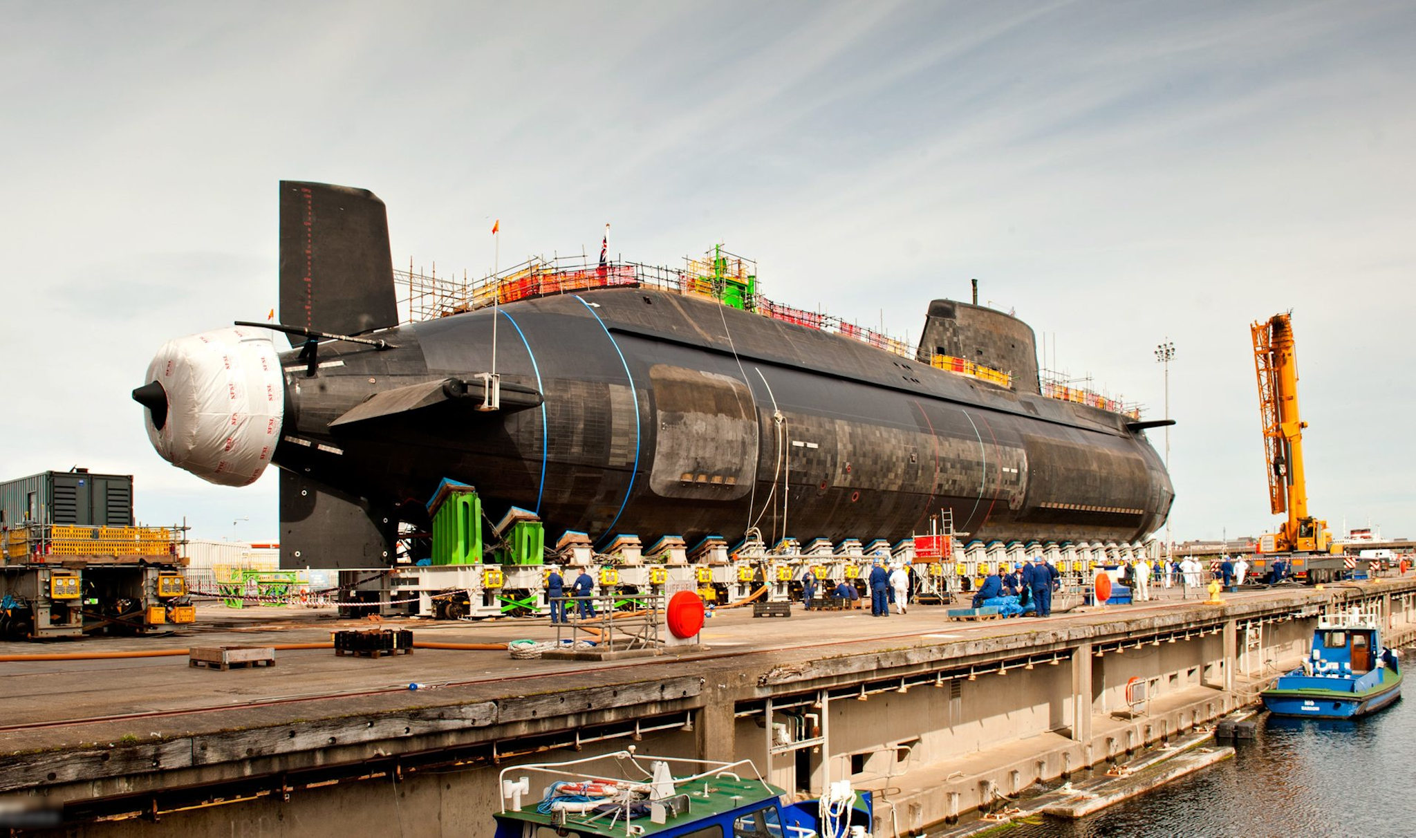 A submarine launch at Barrow-in-Furness (Photo: BAE / MOD handout)