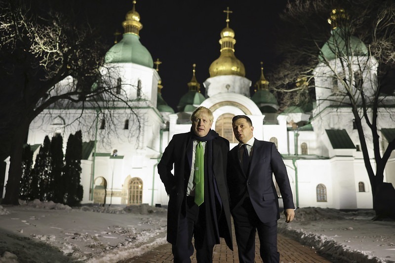 Boris Johnson met Ukrainian President Zelensky in Kyiv on Tuesday (Photo: Andrew Parsons / No 10)