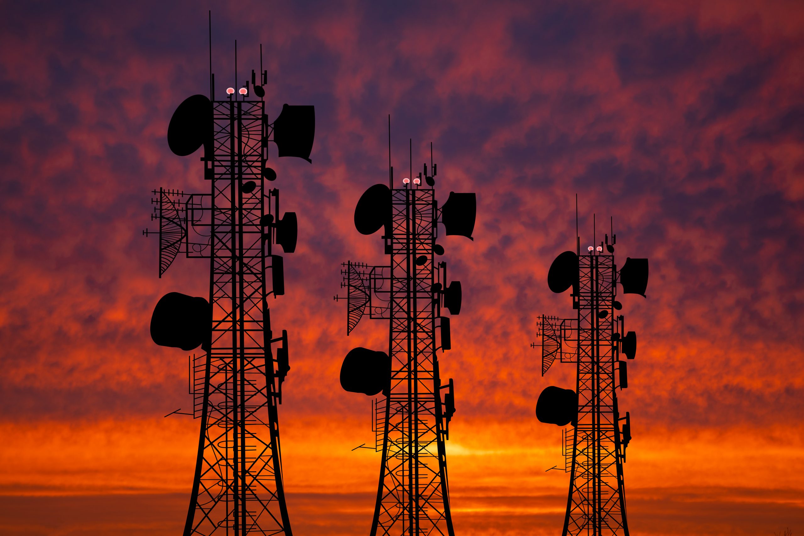 Communication towers in Ukraine. Britain financed the installation of 16 radio transmitters in eastern Ukraine to broadcast to Russia-backed rebel regions. (Photo: Anton Petrus / Moment)