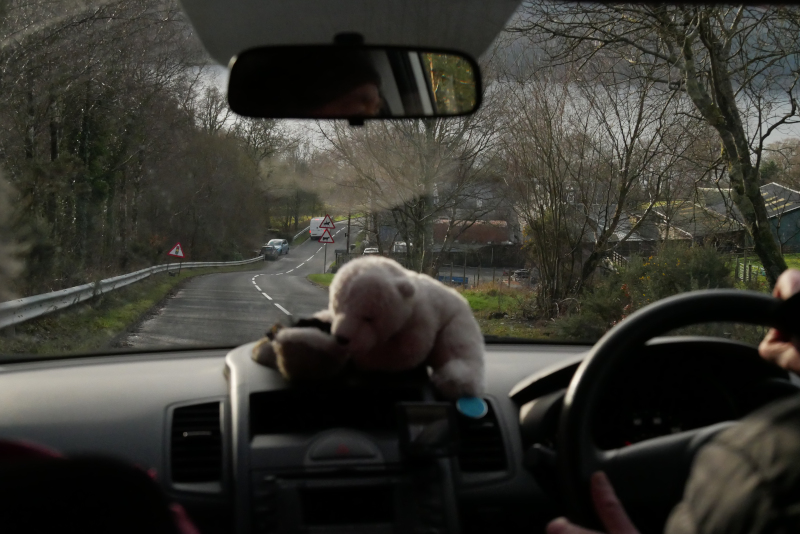 Lorries transport nuclear warheads to Coulport on roads like this (Photo: Phil Miller / DCUK)