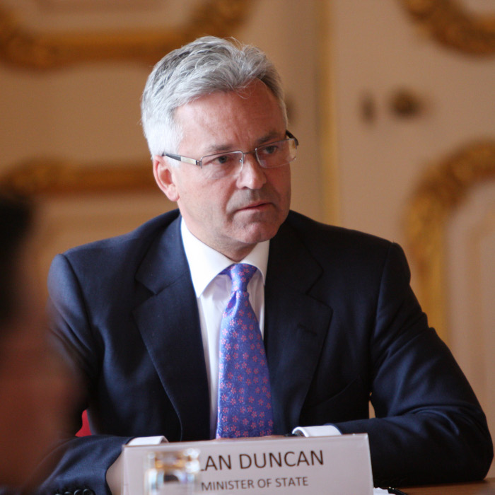 Alan Duncan, ministro de Asuntos Exteriores del Reino Unido para las Américas entre 2016 y 2019, negoció el acuerdo de 2016 con Argentina. (Foto: Gobierno del Reino Unido)