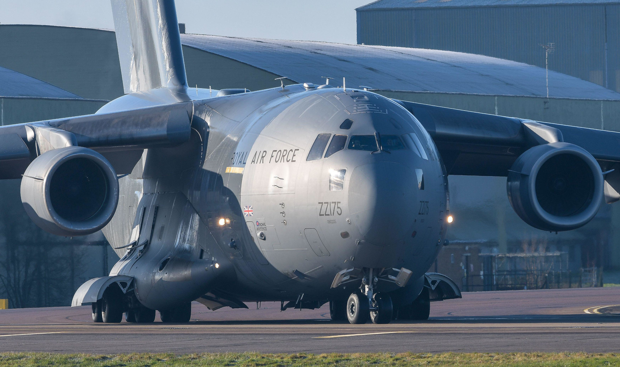 Nuclear material is flown over Britain in a C-17 Globemaster