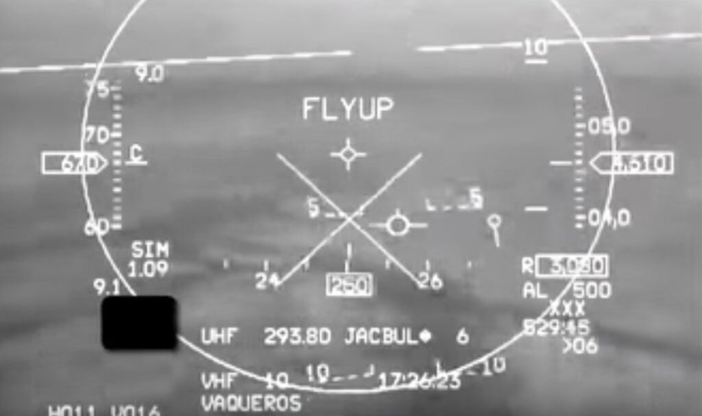Heads-up-display from an F-16
