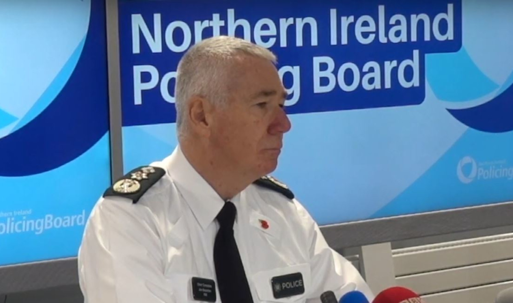 PSNI chief constable Jon Boutcher led Operation Kenova. (Screengrab: NIPB)