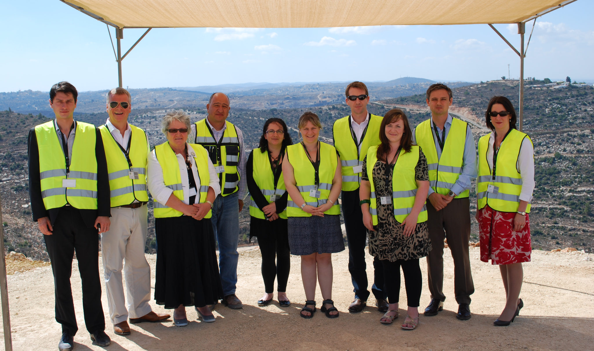 John Woodcock (2nd from right) on a trip to Israel and Palestine in 2011. (Photo: LFI)