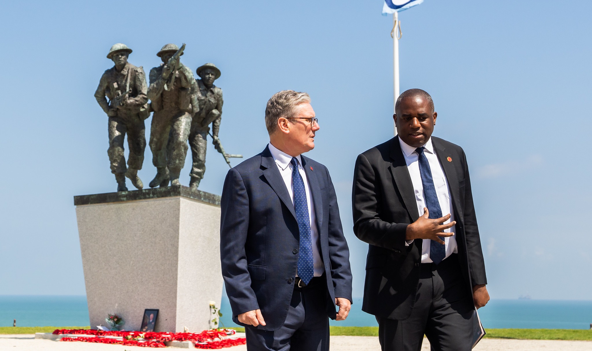 David Lammy and Keir Starmer in Normandy. (Photo: Labour Party / Flickr)