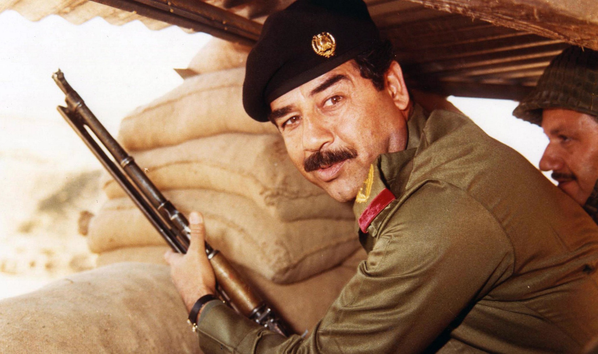 KHW516 Photograph of Saddam Hussein (1937-2006) fifth President of Iraq. Dated 20th Century