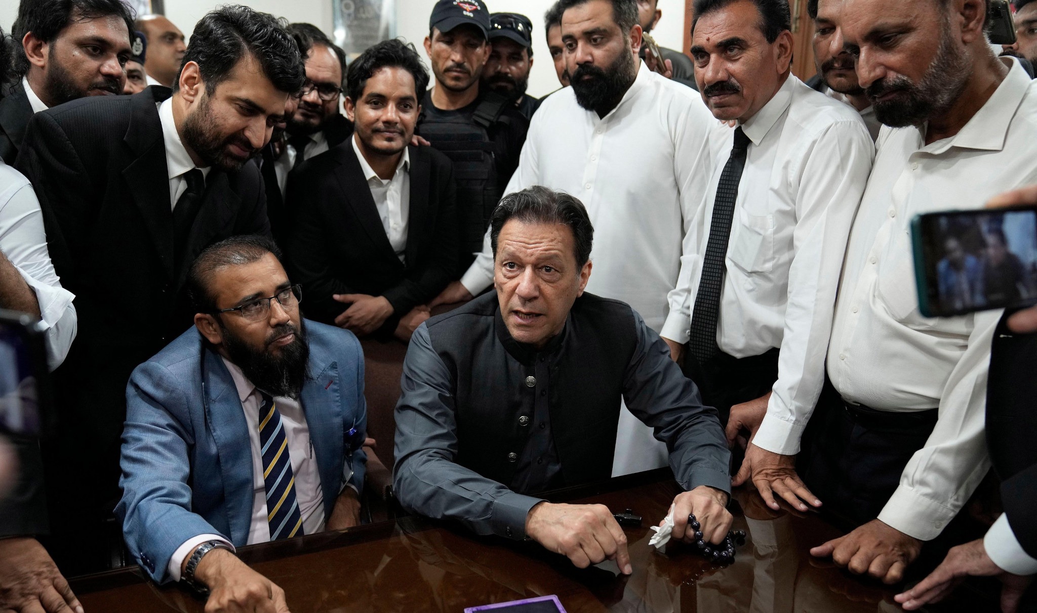 Imran Khan wears a waistcoat