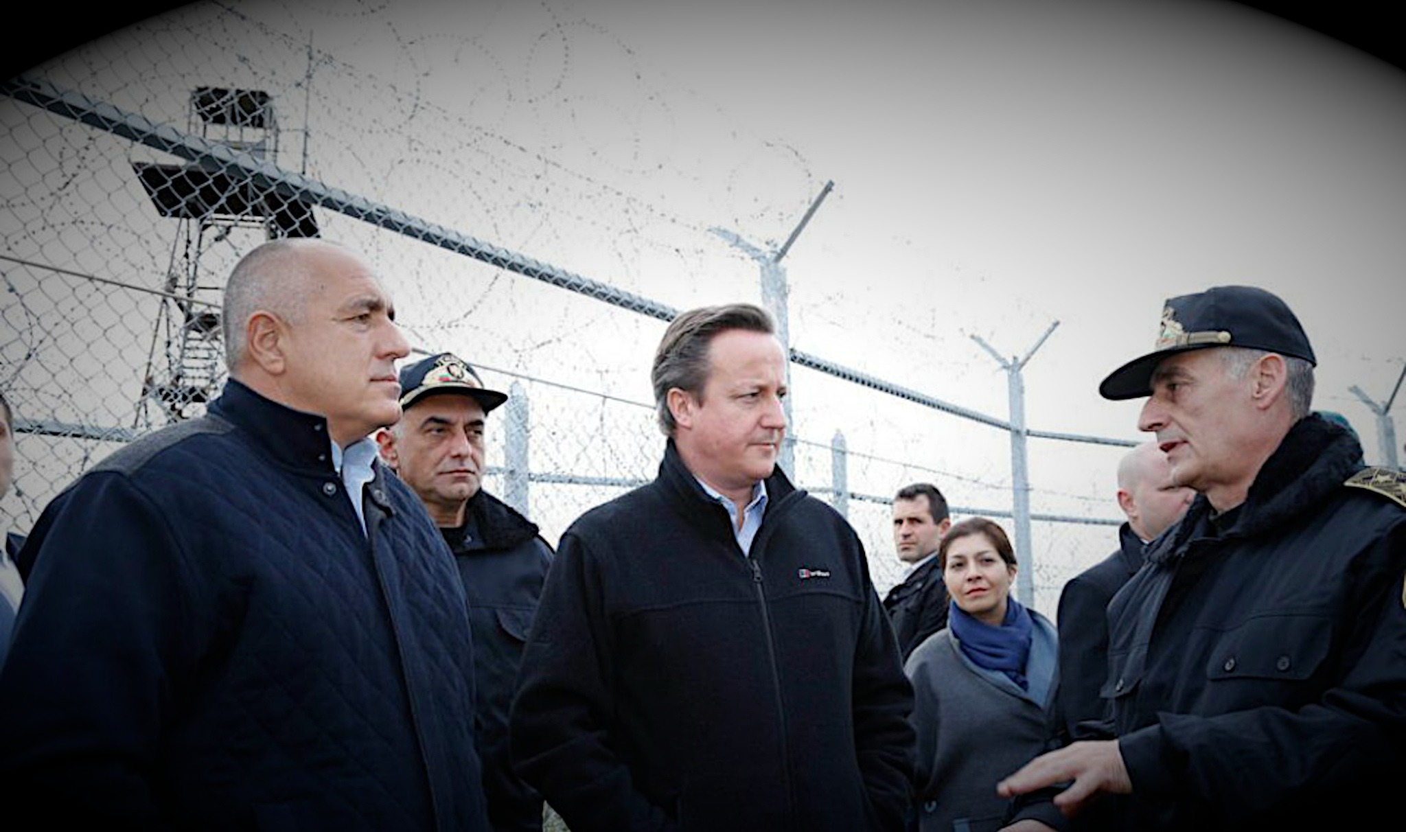 David Cameron visits Bulgaria’s border with Turkey.