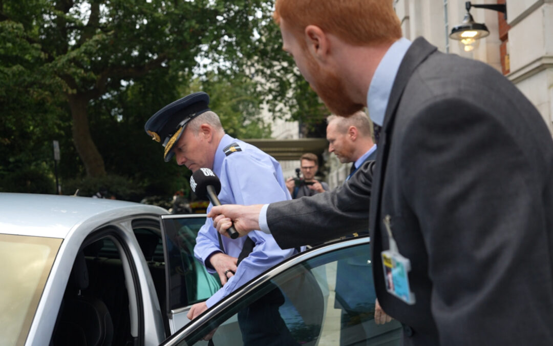 Royal Air Force chief avoids Gaza questions as Israeli counterpart visits UK