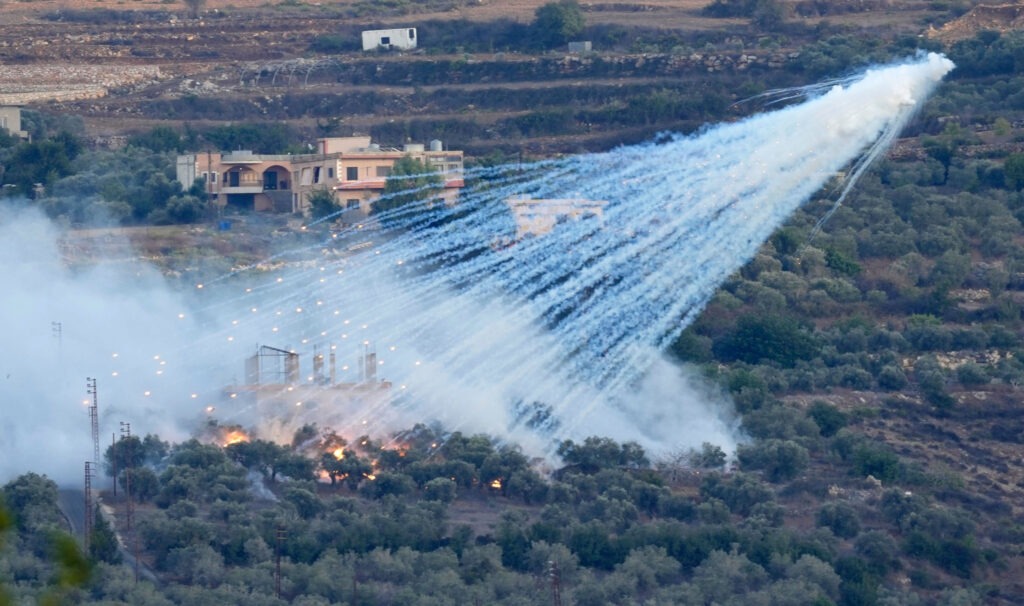 White phosphorus can cause severe burns to human skin. (Photo: Hussein Malla / Alamy)