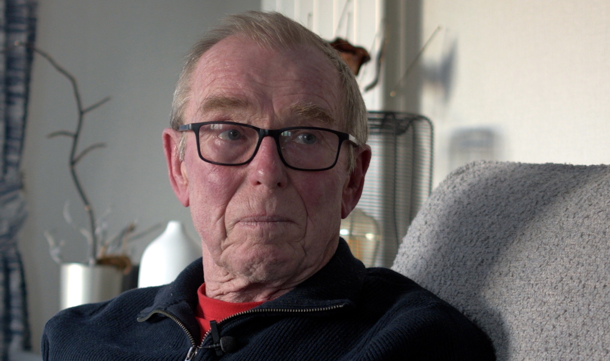 01-header-Neil-Henderson-at-home Neil Henderson’s son was killed by Israel in Gaza. (Photo: Alex Morris / Declassified UK)