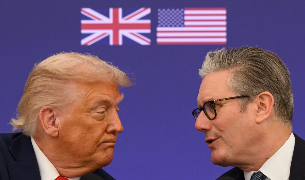Trump and Starmer at Chequers in September 2025. (Photo: Leon Neal / Alamy)