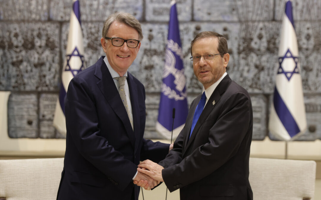 Mandelson ‘lobbied Israel for Tory government’ during Gaza genocide